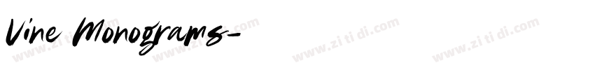 Vine Monograms字体转换